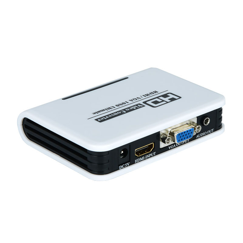HDMI转VGA转换器带音频 高清XBOX360 PS4主机接电脑显示器转接器