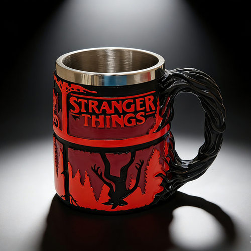 跨境新款Stranger Things Coffee Mugs怪奇物语马克杯树脂咖啡杯