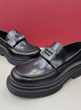 广州真皮2026欧洲站新款时尚男鞋豆豆鞋休闲鞋乐福鞋百搭透气休闲