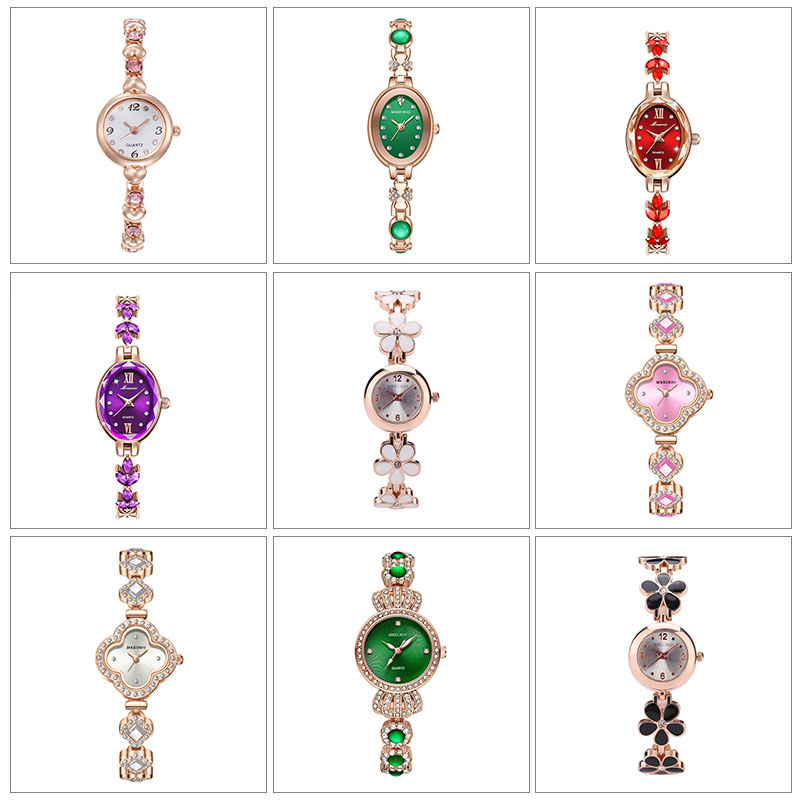 女士轻奢指针仿真手表模型摆件