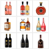 样板间酒柜摆件仿真洋酒假红酒香槟道具厨房橱柜威士忌青梅酒果酒