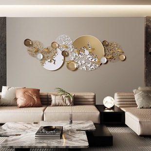 新中式现代家居壁饰立体九鱼图壁挂客厅电视沙发背景墙面装饰挂件