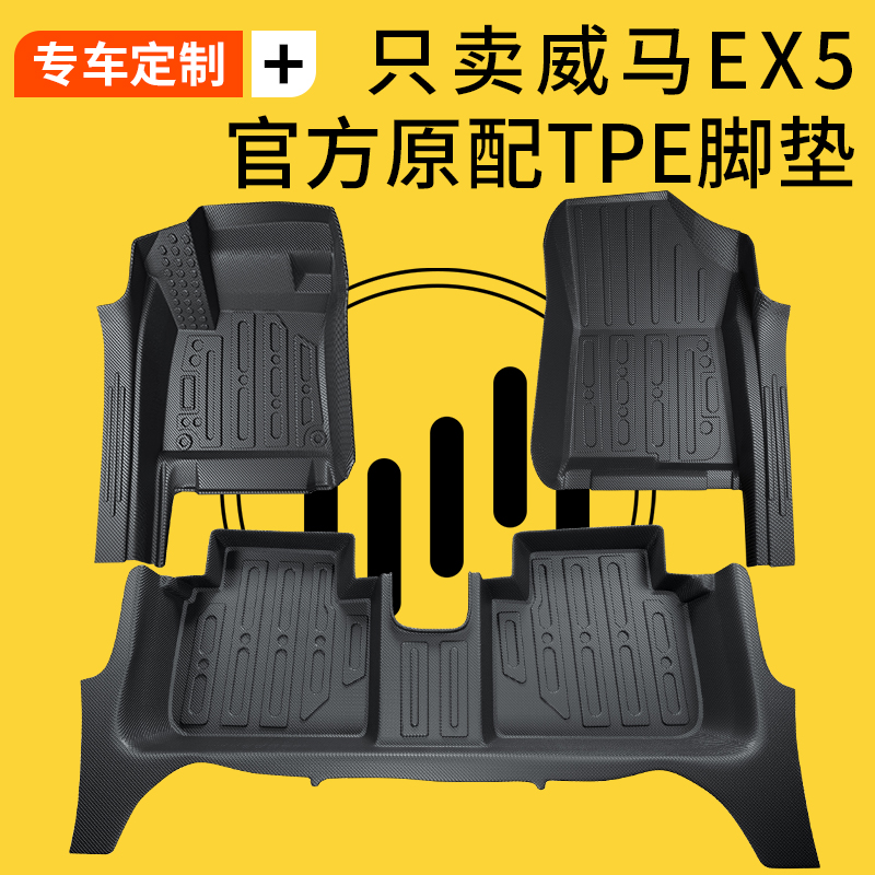 适用于威马EX5全包围脚垫