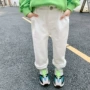 Cô gái 2019 xuân hè mới thiếu nhi quần denim trẻ em quần jeans trắng Cô gái nhỏ phiên bản Hàn Quốc của quần chân - Quần jean quần yếm jean trẻ em