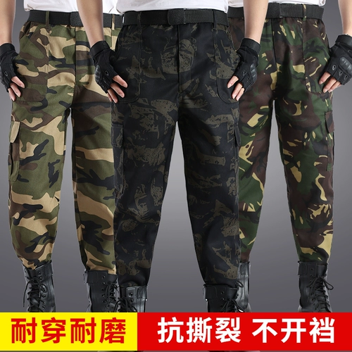 Камуфляжные летние износостойкие дорожные штаны, свободный крой