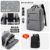 Fashionable Gray Small Size Double Compartment Standard Edition with Black Mini Backpack[223]