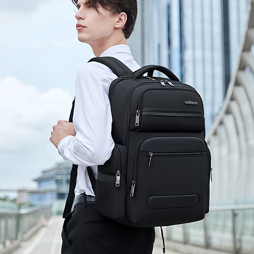 商务休闲双肩包电脑包学生书包