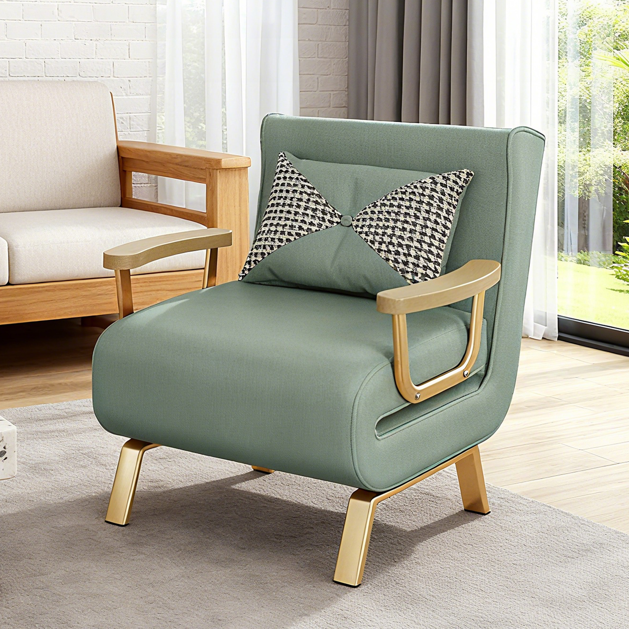 皮艺沙发床折叠两用单人家用小型小户型阳台沙发伸缩床地台折叠床