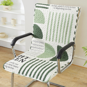 纯棉椅垫坐垫靠垫一体四季家用餐椅垫子简约办公室久坐连体椅子垫