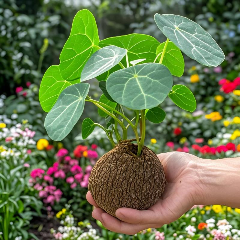 山乌龟种球爬藤植物水培钱