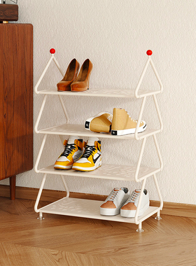 玄关鞋架室内好看多层门口简易鞋架子入户门置物架楼道用窄小架子