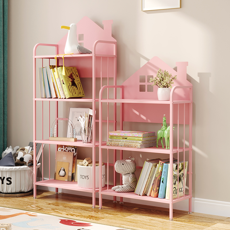书桌旁小房子铁艺儿童书架