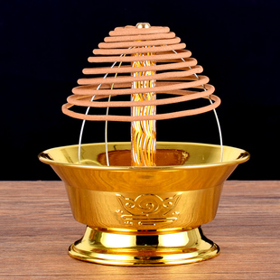 报恩摆件塔香盘香架12小时24小时供佛家用盘香架环香炉支架包邮