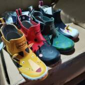 可爱橡胶短筒雨鞋 大中小童舒适水鞋 雨鞋 春秋儿童短款