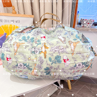 日系可爱卡通小熊噗噗爱丽丝可折叠购物袋环保手提袋小号便携轻便