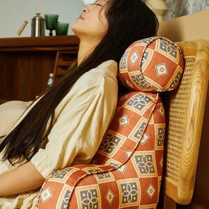 阳春小镇床头靠垫护腰枕床上沙发飘窗靠背软包护颈大靠背靠枕抱枕