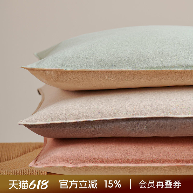 阳春小镇全荞麦壳枕头单人颈枕学生宿舍中低颈椎枕成人枕芯枕套