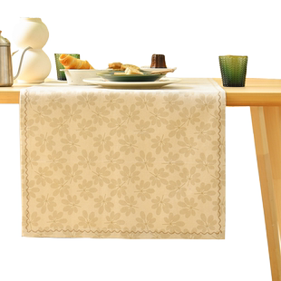 阳春小镇桌旗轻奢高端田园复古茶几高级感法式茶桌餐桌电视柜定制