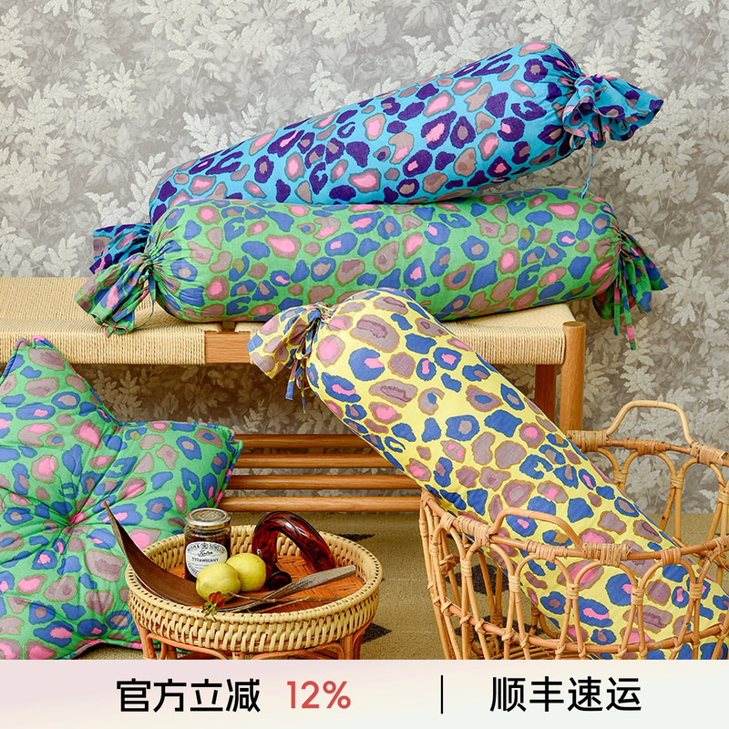 阳春小镇圆柱形复古侧睡夹腿抱枕