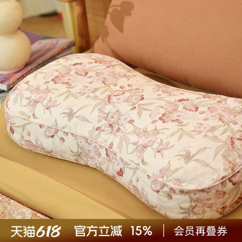 阳春小镇桃花荞麦壳枕头颈椎荞麦皮成人家用高端睡觉专用睡眠四季