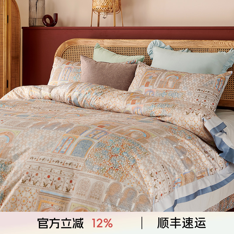 阳春小镇床单被罩欧美冬季四件套