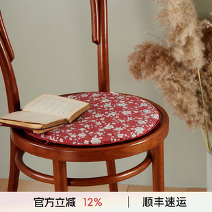阳春小镇圆坐垫 可拆洗儿童椅垫子榻榻米坐垫定制 圆形布艺棉椅垫