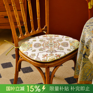 阳春小镇坐垫座垫餐椅家用实木红木中式 加厚圆形防滑 四季 通用冬季