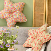 阳春小镇五角星沙发靠包高级感床头软包抱枕轻奢高档靠垫靠背腰枕