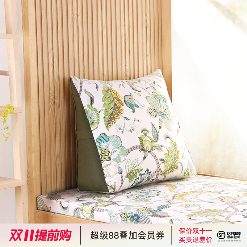 阳春小镇欧式飘窗垫窗台垫榻榻米垫四季通用帆布椰棕沙发垫阳台