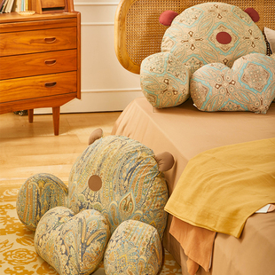 阳春小镇床头靠垫大靠背软包腰靠抱枕沙发飘窗床上看书儿童可拆洗