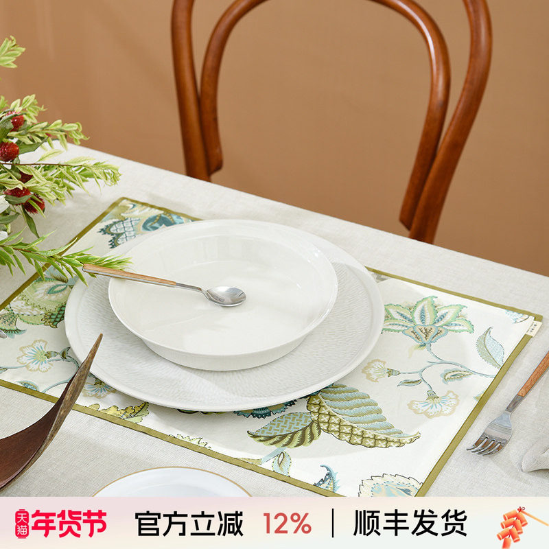 阳春小镇防水餐垫隔热垫西餐垫北欧美式风轻奢餐垫盘子垫隔热锅垫,居家布艺,餐垫,淘宝优惠券,粉丝福利购,淘宝优惠卷