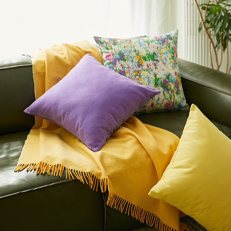 阳春小镇方形珍珠棉抱枕客厅卧室