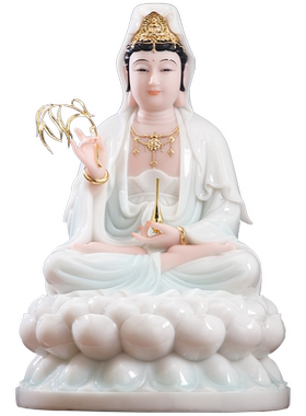 熙曼蒂汉白玉观音菩萨佛像