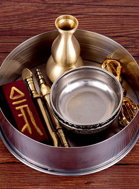 整套曼达盘不锈钢瑜伽焰口