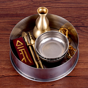 有缘佛具台湾工艺曼达盆曼扎盘放瑜伽焰口净水瓶燃香炉包邮