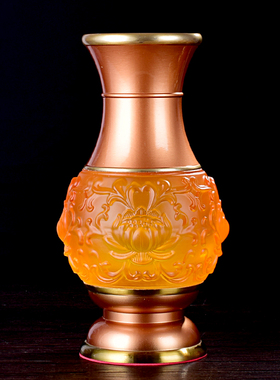 仿琉璃家用供奉佛堂佛台花瓶