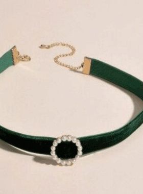 欧美choker项圈锁骨链简约单面