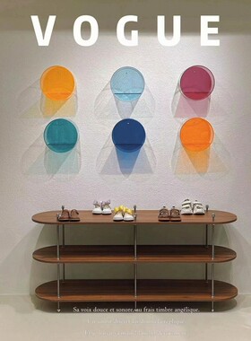 亚克力透明书架圆形置物架壁挂上墙创意手办公仔摆件收纳陈列装饰