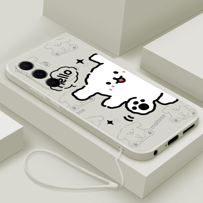 适用三星A56手机壳新款GalaxyA56液态硅胶软壳samsung镜头全包防摔保护套5G男女生个性创意卡通可爱外壳hello