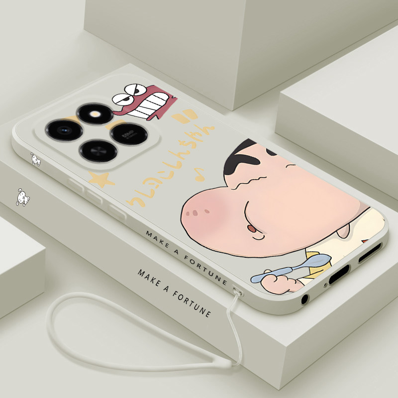 适用荣耀Play10T手机壳新款荣耀play10C液态硅胶软壳华为honor镜头全包防摔保护套潮男女生创意卡通时尚小新