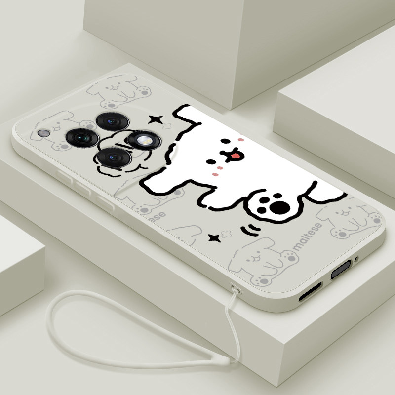 适用一加Ace3手机壳新款1+ace3V液态硅胶保护套1十男女生oneplusAce3pro镜头全包防摔软壳创意卡通可爱hello