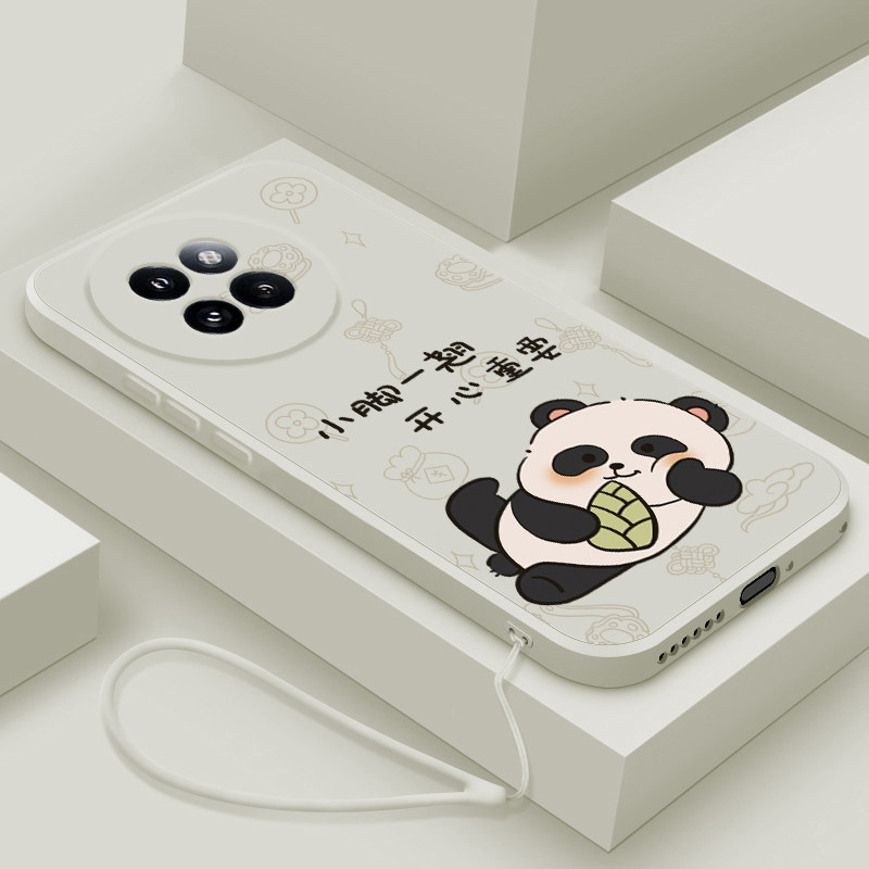 适用小米Civi4Pro手机壳新款por男女生xiaomiCivi3液态硅胶保护套civi2镜头全包civi1s防摔软壳卡通翘脚熊猫