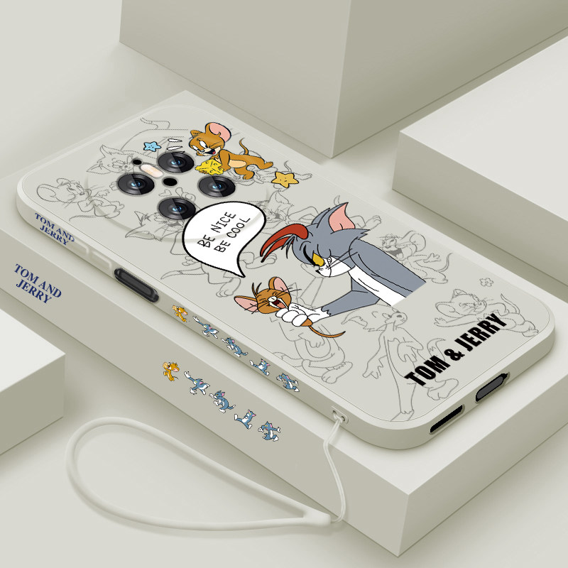 适用华为mate70手机壳新款mate70pro优享版液态硅胶保护套meta70pro+镜头全包防摔软壳Air男女生卡通猫和老鼠
