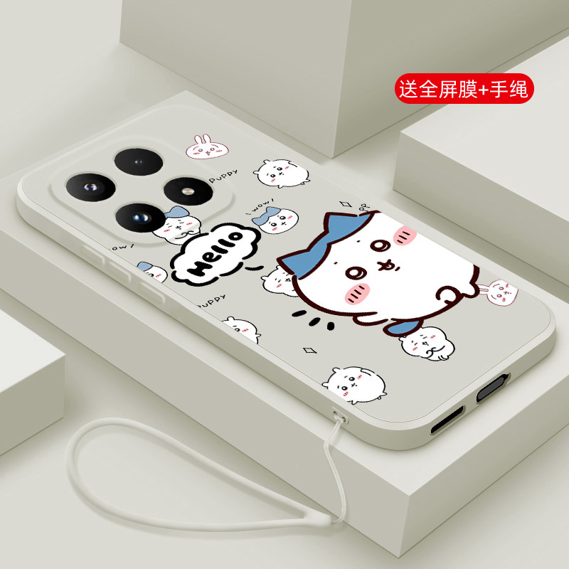 适用小米17promax手机壳新品xiaomi17液态硅胶保护套小米17pro镜头全包17MAX防摔软壳男女情侣款网红卡通跳舞
