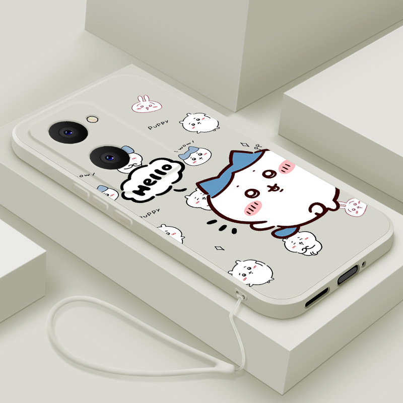 适用vivoy37手机壳新款y36pro液态y36s硅胶y36i保护套y35m+镜头y33e全包y32T防摔y31s软壳C男女创意卡通跳舞