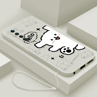 适用华为nova7手机壳新款7pro液态硅胶保护套por男女生7se镜头全包防摔nova7se活力版软壳5G卡通可爱hello狗