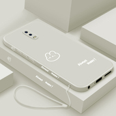 镜头全包防摔软壳r15k个性 适用oppoR17手机壳新款 r17pro液态硅胶保护套简约R15标准男女梦境版 0pp0外壳开心兔