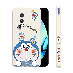 适用vivoiqooneo7手机壳新款iqooneo7se液态硅胶保护套竞速版男女生iq00neo6镜头全包6se防摔卡通软壳机器猫