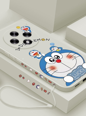 适用oppoaA3手机壳5G新款oppo A3x液态硅胶A3pro软壳A3活力版镜头全包A3i防摔A3iplus保护套男女生卡通机器猫