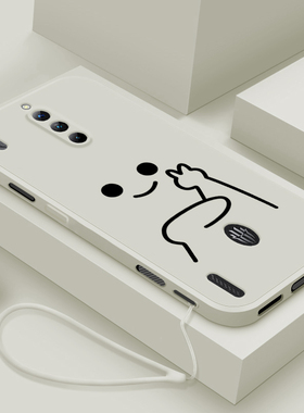 适用红魔8pro手机壳新款por努比亚红魔8pro+液态硅胶保护套pr0十游戏NX729J镜头全包防摔软壳男女生创意比耶